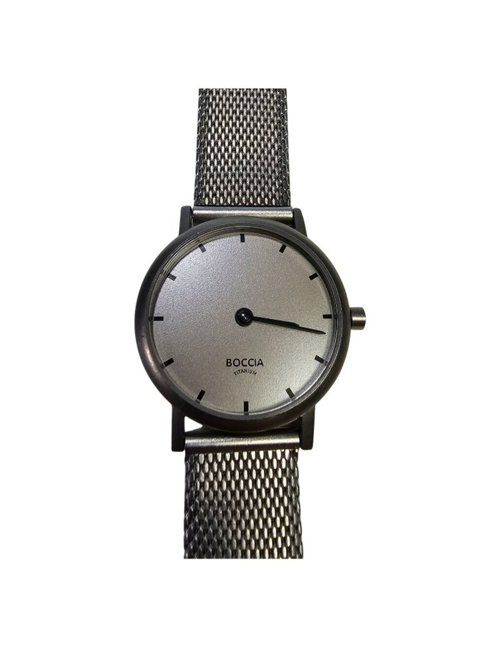 Boccia Women's Titanium Swiss Quartz 3 Bar Water Resistant Watch w/ Mesh Band
